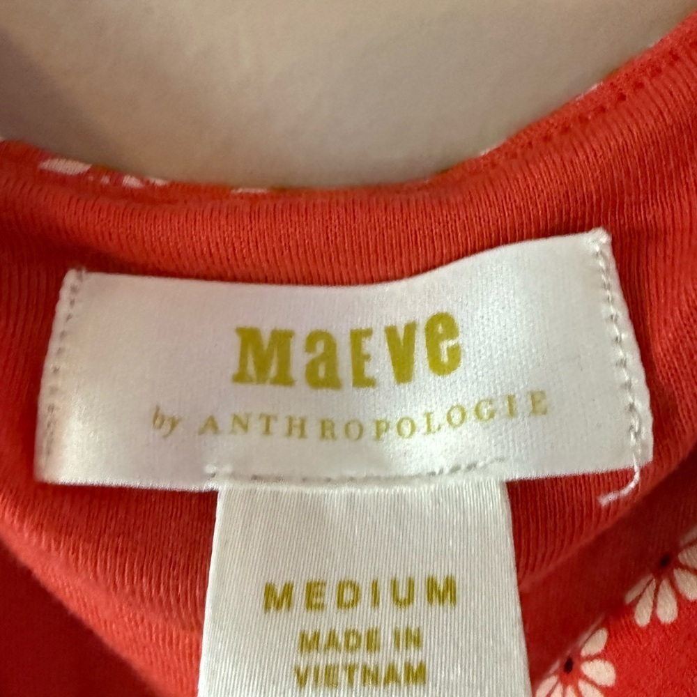 Anthropologie Maeve Brianne cowl neck dress floral print medium - Picture 6 of 6
